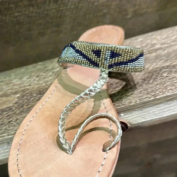 Star Mela Kai Sandals with toe loop size 38 7.5/8 - Picture 5 of 7